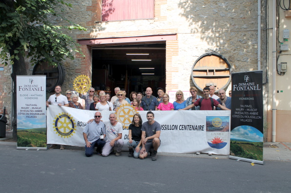 Les membres du Rotary Club de Canet-en-Roussillon lors de la récolte